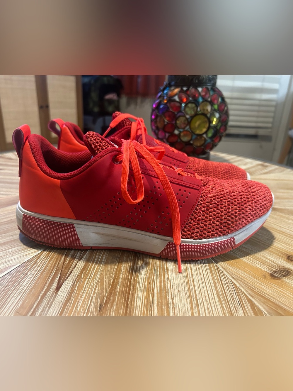 adidas Kids Bright Red Mesh Sneakers
